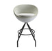 Modern Swivel Volley Tennis Ball Bar Stool with Black Metal Base