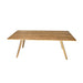 Modern Solid White Oak 8-Seater Dining Table, Durable Family Kitchen Furniture