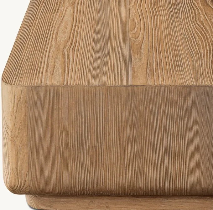 Modern Wooden Living Room Coffee Table - Rectangular Design for Indoor Decor