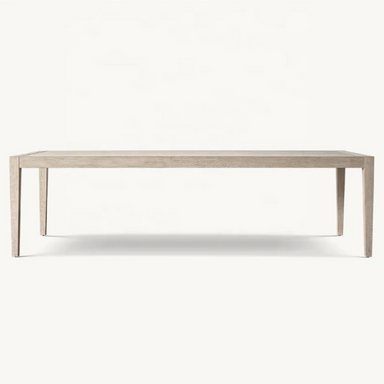 Luxury American Antique Oak Solid Wood Dining Table for Villas & Clubs