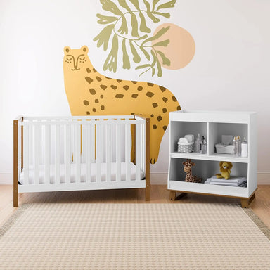Premium 4-in-1 Convertible Baby Crib Toddler Daybed Full-Size Kids Bed