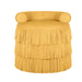 Modern Round Suede Fringe Ottoman Velvet Tassel Pouf Stool Living Room