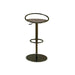 Modern Gold Stainless Steel Adjustable Bar Stool with Rotating Lift Seat
