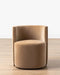Luxurious Velvet Swivel Dining Chair: Modern Half-Round Back Accent Seating