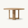 Modern Luxury Oak Wood Round Bronte Dining Table Custom Sized