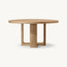 Modern Luxury Oak Wood Round Bronte Dining Table Custom Sized