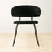 Modern Italian Style Velvet Dining Chair with Metal Frame, Comfortable, Durable Seating