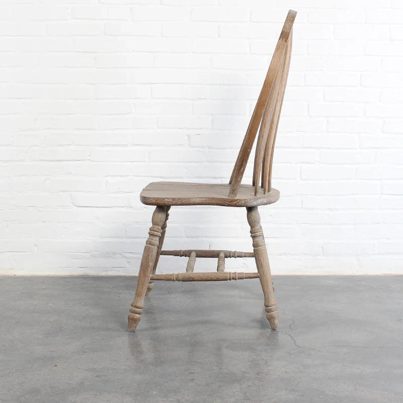 Premium Solid Oak High Back Oval Dining Chair for Restaurant & Home