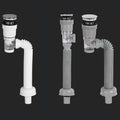 Versatile Pop-Up Drain Stopper for Bathroom Sinks, Overflow Feature