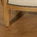 Retro Solid Oak Leisure Chair with Round Back, Unique Shell Design