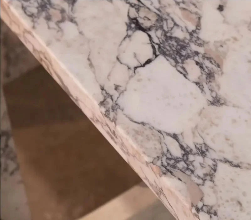 Luxurious Natural Calacatta Viola Marble Console Table for Elegant Living Spaces