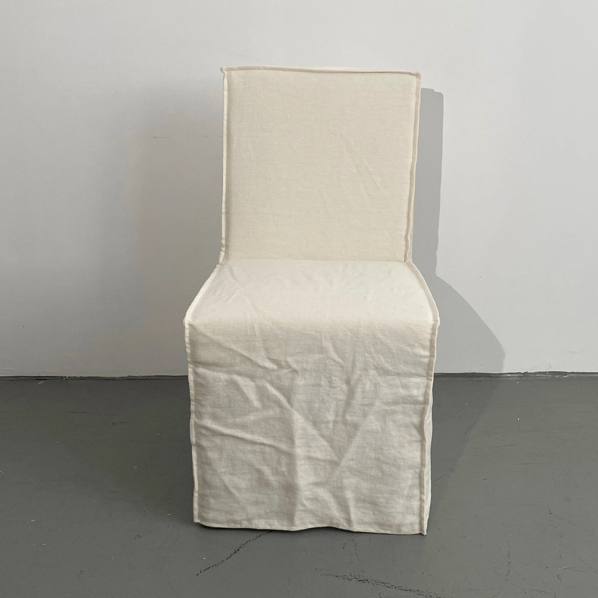 Elegant Versailles Linen Dining Chair with Washable Slipcover and Cushion