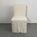 Elegant Versailles Linen Dining Chair with Washable Slipcover and Cushion