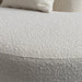 Luxurious White Boucle Upholstered L-Shape Sectional Sofa Chaise for Modern Living