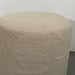 Elegant Natural Linen Upholstered Round Ottoman Accent Foot Stool Pouf