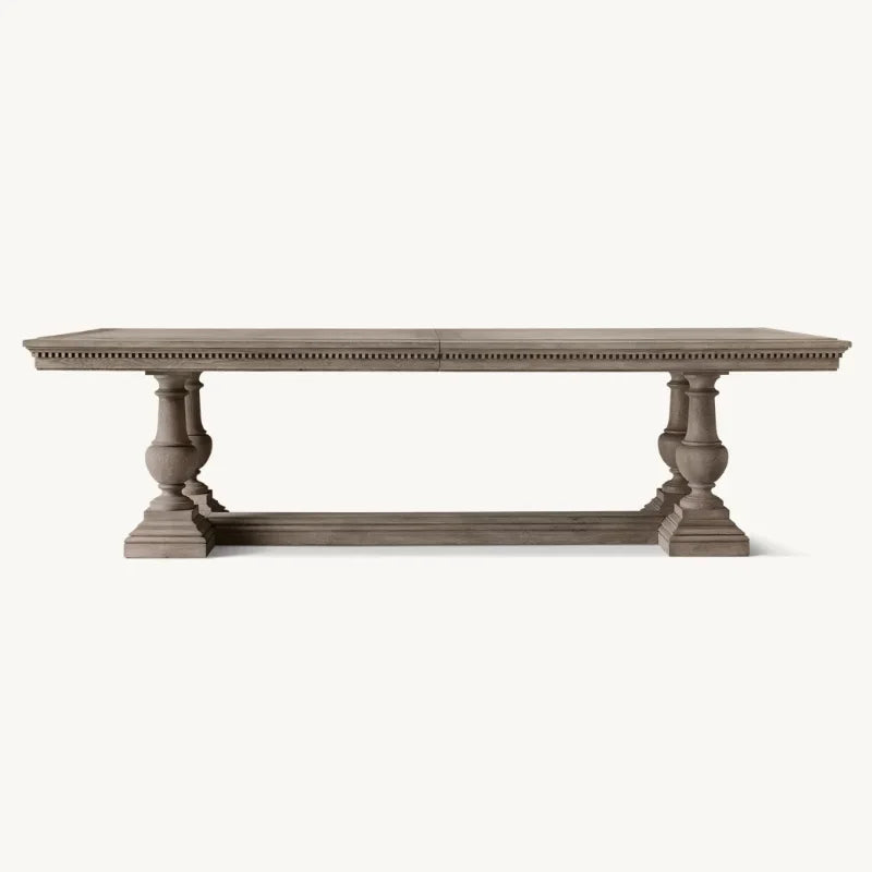 Luxury American Solid Wood Dining Table - Custom Sizes & Colors - Farmhouse Style