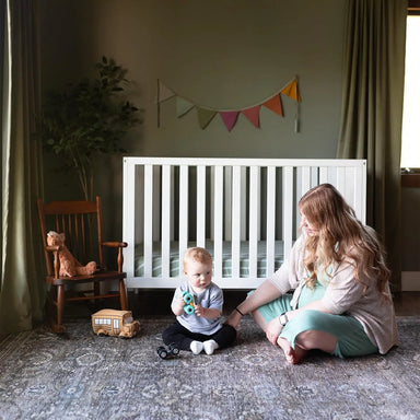 Versatile 5-in-1 Convertible Crib: Toddler, Daybed, Full-Size, 3 Height Adjustments