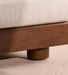 Luxury Fabric Single Sofa Chair with Wooden Legs - Modern Living Room Chaise