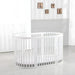 Versatile 9-in-1 Solid Wood Baby Crib: Multi-Functional Adjustable Infant Toddler Bed