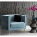 Elegant Gray Velvet Upholstered Modern Accent Arm Chair for Living Room Dining