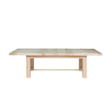 Premium Extendable Solid Oak Trestle Dining Table for Modern Homes