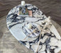 TOSTONE Elegant Natural Calacatta Viola Marble Oval Waterproof Coffee Table