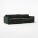 Luxurious 100-inch Green Velvet Sofa Modern Minimalist Living Room Couch