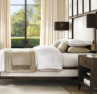 Modern Handcrafted Durable American Wood Platform Bed for Comfortable Bedroom