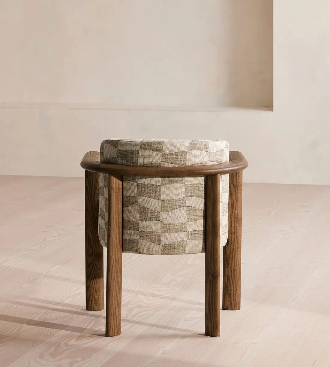 Modern Customizable Solid Wood & Fabric Dining Chair for Home & Restaurant
