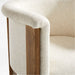Nordic Upholstered Curved Back Solid Oak Dining Chair - Modern Luxury Seating