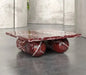 Elegant Waterproof Natural Black Marble Rectangle Coffee Table for Living Room