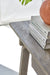 Rustic Recycled White Pine Boat Wood Console Table, Natural Finish, Retro