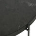 Elegant Round Metal Frame Coffee Table with Wood, Marble, Glass Top