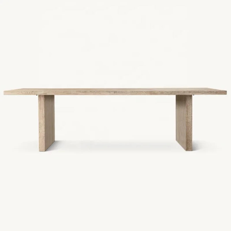 Customizable Solid Wood Dining Table: American Farmhouse Style, Home & Hotel