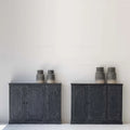 Rustic Recycled Pine Sideboard Cabinet: Antique Storage for Bedroom & Living Room