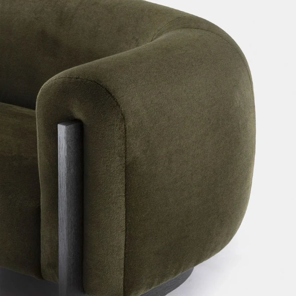 Modern Luxury Boucle Armchair: Single Sofa, Plush Wood Frame Living Room Furniture
