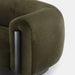 Modern Luxury Boucle Armchair: Single Sofa, Plush Wood Frame Living Room Furniture