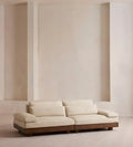 Luxurious Italian Minimalist Fabric L-Shape Sofa for Modern Living Rooms