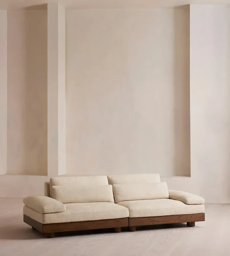 Luxurious Italian Minimalist Fabric L-Shape Sofa for Modern Living Rooms