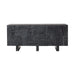 Modern Black Cerused Oak Wood Media Credenza Sideboard TV Console Cabinet