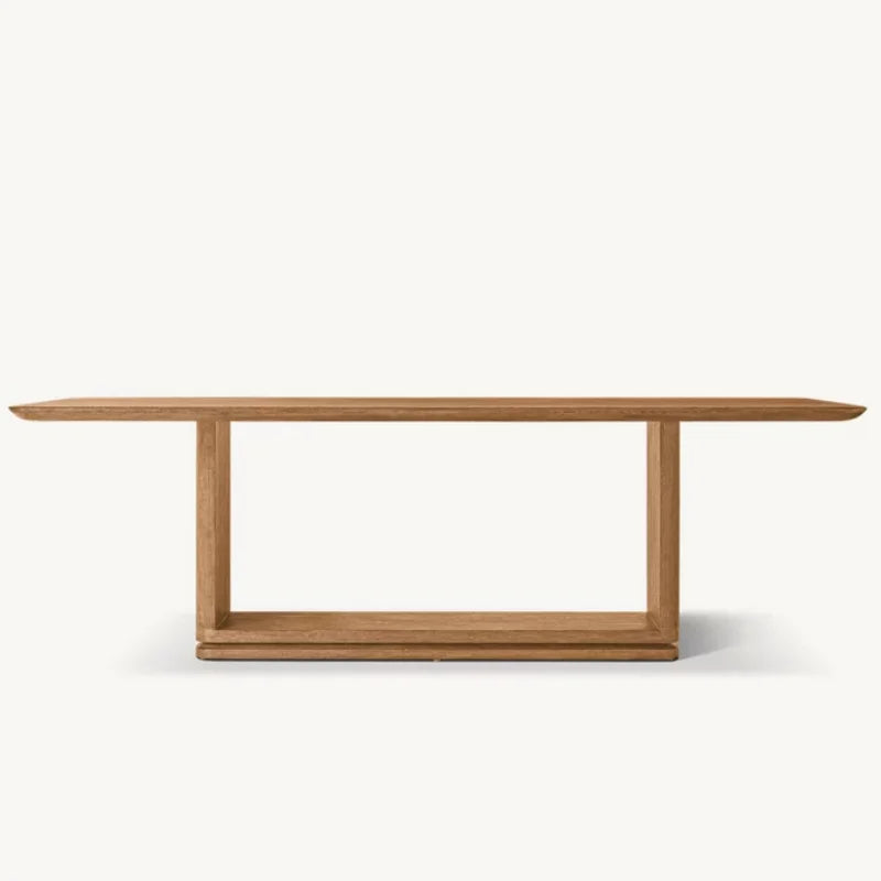 Elegant Solid Oak Modern Danish Dining Table: Home, Hotel, Restaurant Use