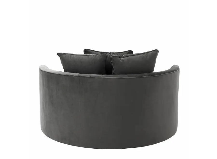 Luxurious Round Velvet Accent Sofa Chair for Living Room Events Weddings