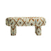 Velvet Upholstered Modern Aesthetic Long Bench Ottoman Stool for Elegant Spaces