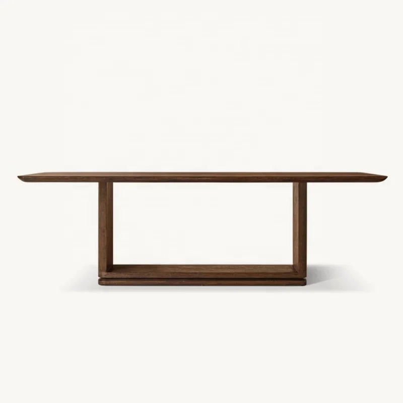 Premium American Solid Wood Dining Table, Customizable for Home & Hotel