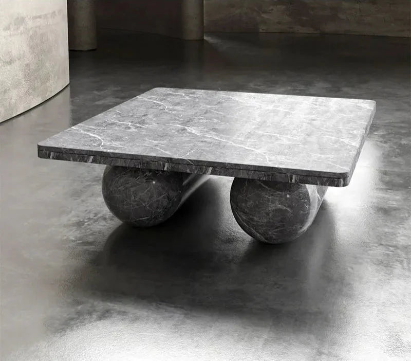 Elegant Carrara White Marble Rectangle Coffee Table for Modern Living Spaces