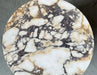 Tostone Calacatta Viola Marble Round Side Table for Living Rooms