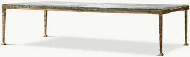 Luxurious Handcrafted Natural Marble Coffee Table - Modern Living Room Centerpiece