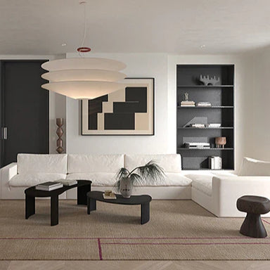 Luxurious Modular Cloud Sectional Sofa Set - White Nordic Modern Living Room Couch