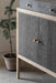 Elegant Scandinavian Solid Oak Sideboard: Minimalist 3-Door Living Room Storage Cabinet