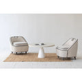 Modern European Avant Garde Velvet Upholstered Armchair Single Sofa Chair Designer Style